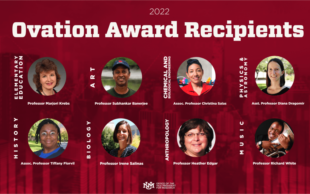 The Office of the Vice President for Research announces inaugural Ovation Award winners.