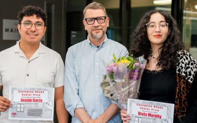 Covington-Rhode Senior Prize Winners: Viola Murphy and Josiah Garza